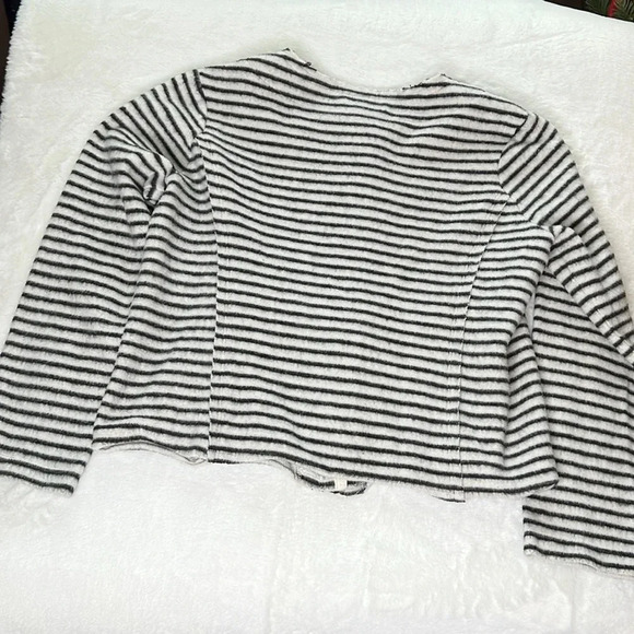 Dolan Anthropologie Left Coast Collection brushed fleece Striped Jacket Size M - Picture 8 of 10